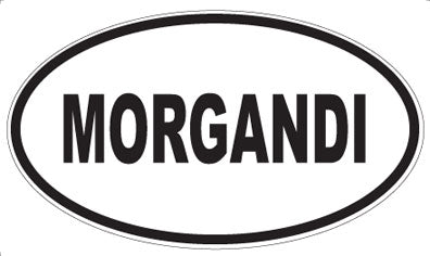 MORGANDI - Oval Sticker