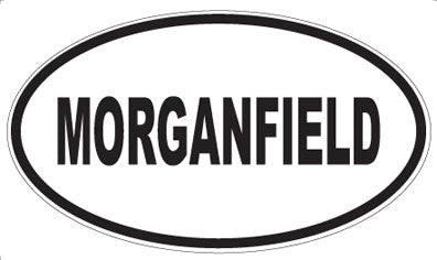 MORGANFIELD - Oval Sticker