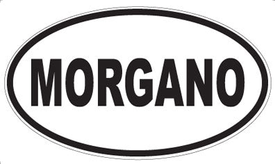 MORGANO - Oval Sticker