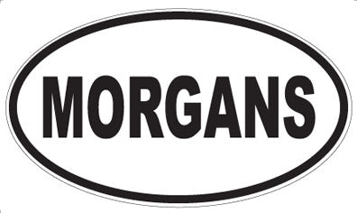 MORGANS - Oval Sticker