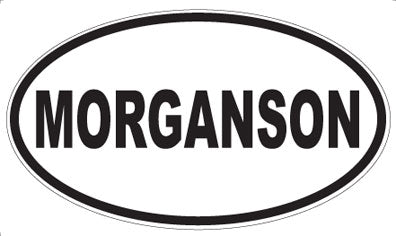 MORGANSON - Oval Sticker
