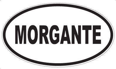 MORGANTE - Oval Sticker