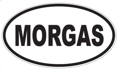 MORGAS - Oval Sticker