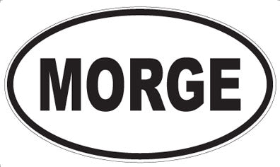 MORGE - Oval Sticker