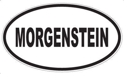 MORGENSTEIN - Oval Sticker