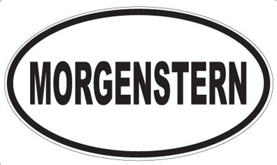 MORGENSTERN - Oval Sticker