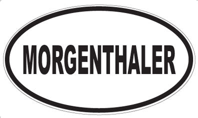 MORGENTHALER - Oval Sticker
