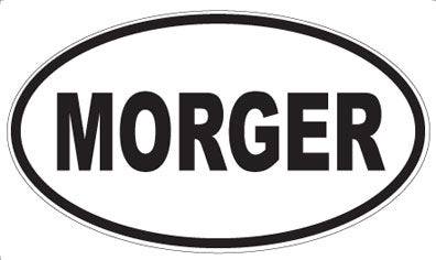 MORGER - Oval Sticker