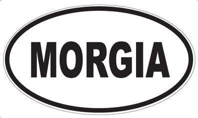 MORGIA - Oval Sticker