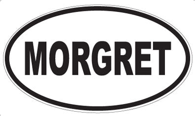 MORGRET - Oval Sticker