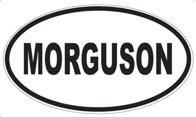 MORGUSON - Oval Sticker