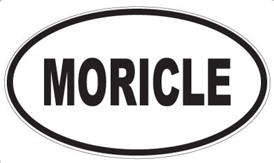 MORICLE - Oval Sticker