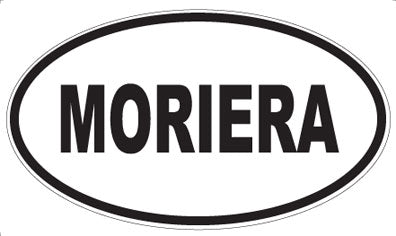 MORIERA - Oval Sticker