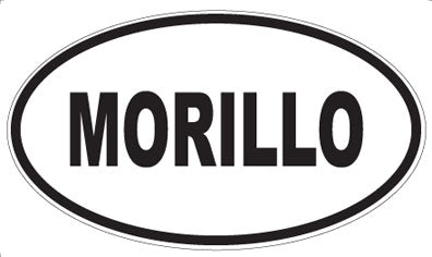 MORILLO - Oval Sticker