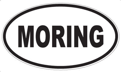 MORING - Oval Sticker