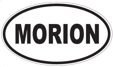 MORION - Oval Sticker