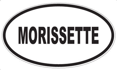 MORISSETTE - Oval Sticker