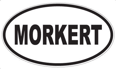 MORKERT - Oval Sticker
