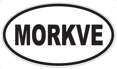 MORKVE - Oval Sticker
