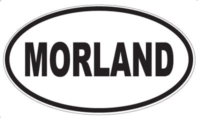 MORLAND - Oval Sticker
