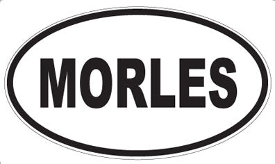 MORLES - Oval Sticker