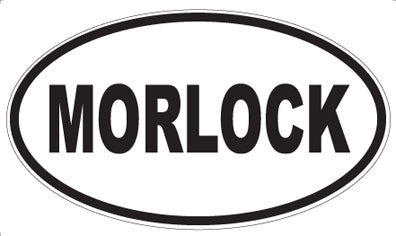 MORLOCK - Oval Sticker