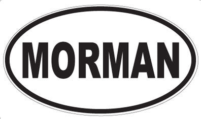 MORMAN - Oval Sticker