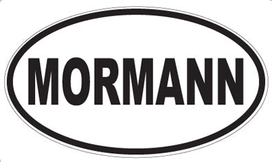 MORMANN - Oval Sticker