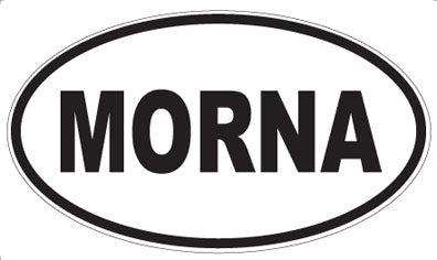 MORNA - Oval Sticker