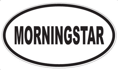 MORNINGSTAR - Oval Sticker