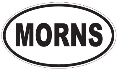 MORNS - Oval Magnet