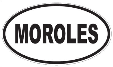 MOROLES - Oval Sticker