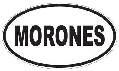 MORONES - Oval Sticker