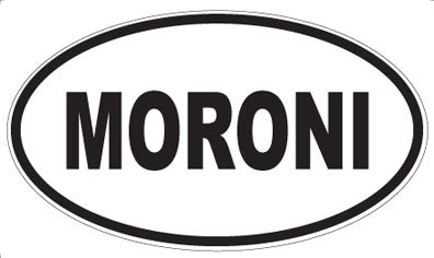 MORONI - Oval Sticker