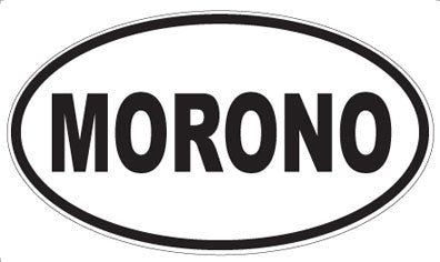 MORONO - Oval Sticker