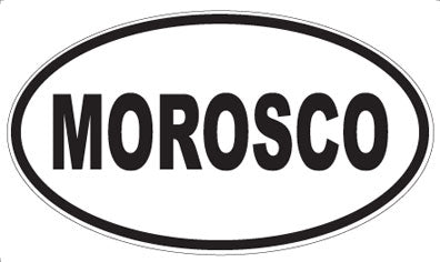 MOROSCO - Oval Sticker