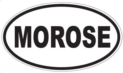 MOROSE - Oval Sticker