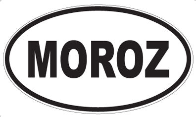 MOROZ - Oval Sticker