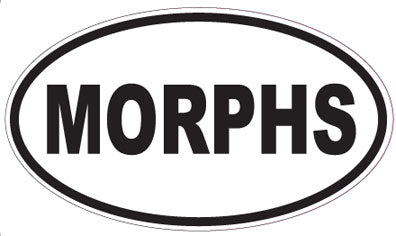 MORPHS - Oval Sticker