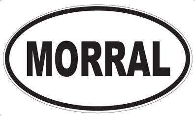 MORRAL - Oval Sticker