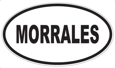 MORRALES - Oval Sticker