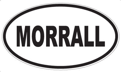 MORRALL - Oval Sticker