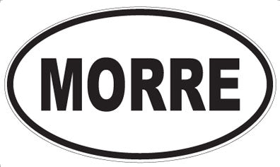 MORRE - Oval Sticker