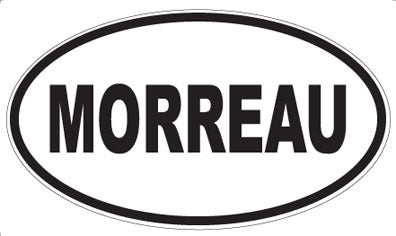 MORREAU - Oval Sticker