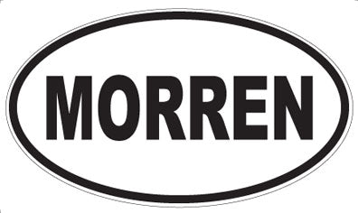 MORREN - Oval Sticker