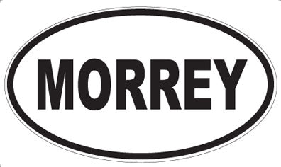 MORREY - Oval Sticker