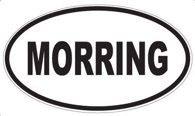 MORRING - Oval Sticker