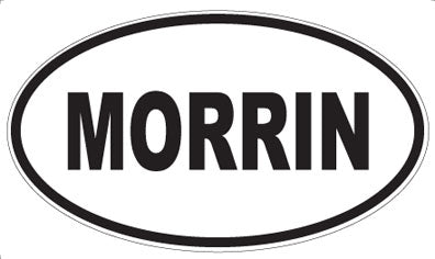 MORRIN - Oval Magnet