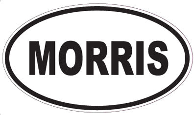 MORRIS - Oval Sticker