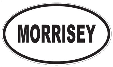 MORRISEY - Oval Sticker
